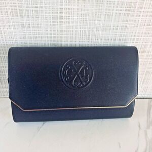 Clutch CXL By Christian Lacroix Logo Black Clutch NO CHAIN Snap New $78 MSRP